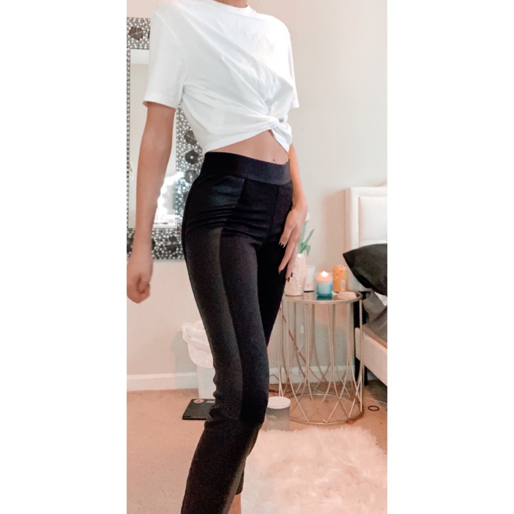Black Leather Leggings